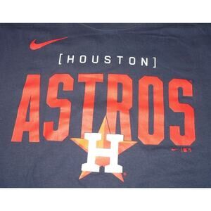 Nike Men's Houston Astros Short‎ Sleeve Performance Crew Tee in Navy Medium $35